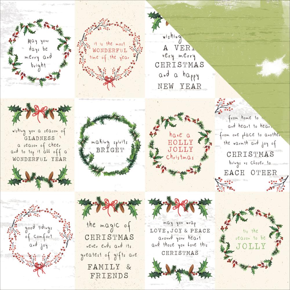 Двусторонняя бумага Kaisercraft "Home For Christmas" Season (Kaiser461)