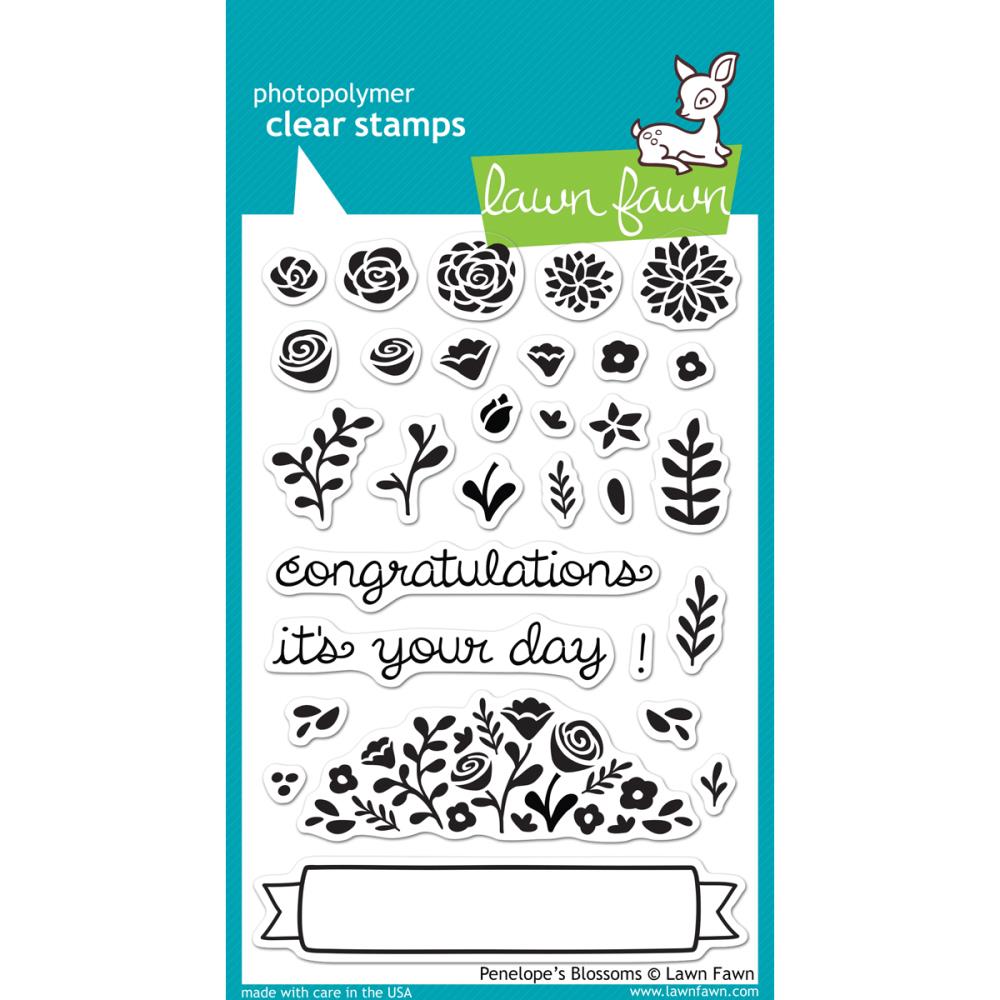 Набор штампов Lawn Fawn "Penelope's Blossoms"
