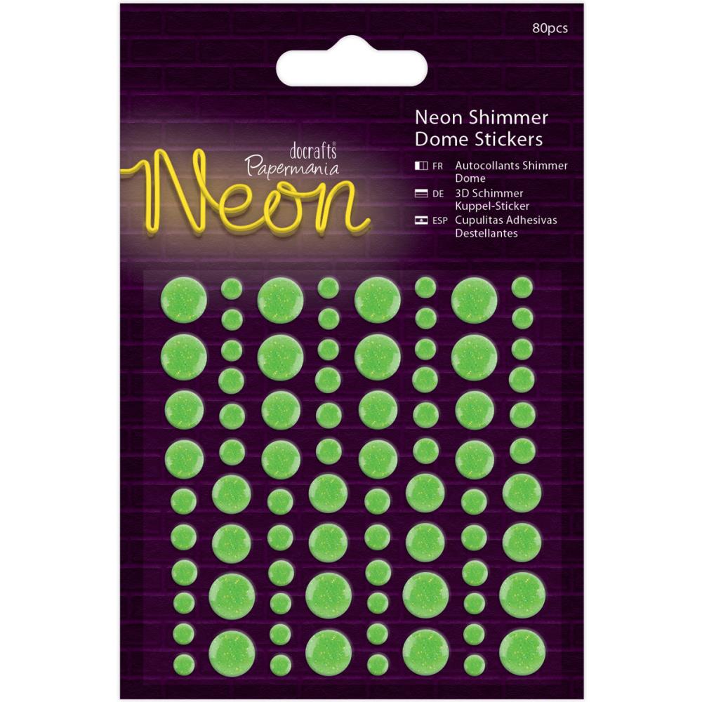 Дотсы (эмальные точки) Papermania, цвет неоновый зелёный