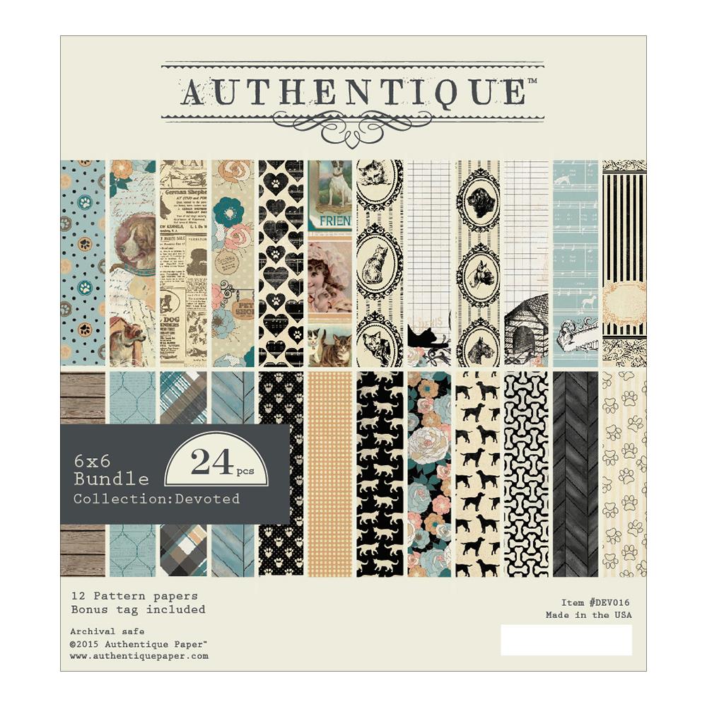 Набор бумаги 15 х 15 см Authentique "Devoted"