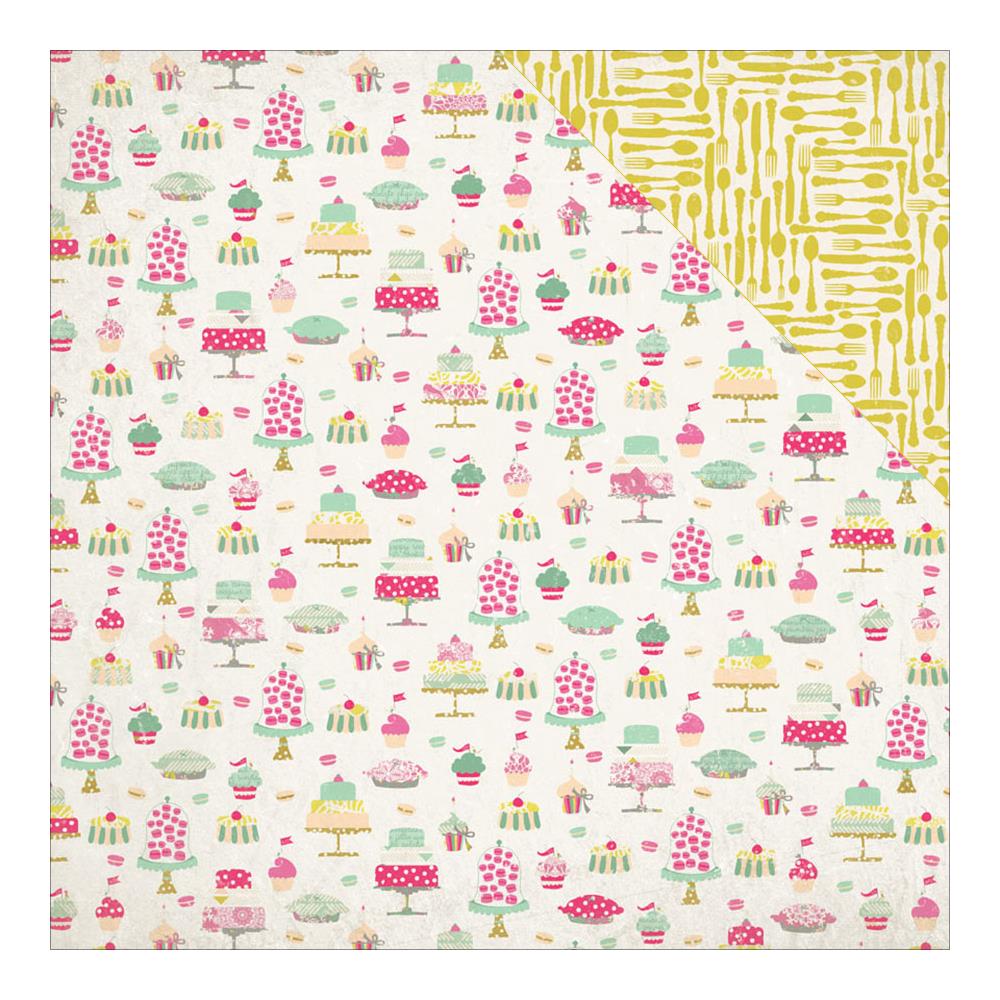 Двусторонняя бумага Authentique "Infused",Confection Cakes (AU125)