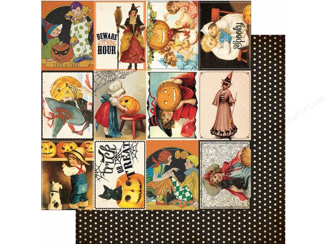 Двусторонняя бумага Authentique "Moonlit ",Enhancements 3"X4" (AU127)