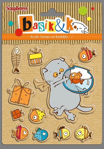 Набор штампов Scrapberrys "Басик и рыбки"