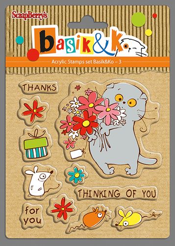 Набор штампов Scrapberrys "Басик "Thinking of you"