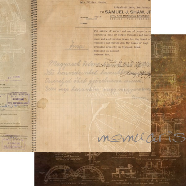 Бумага Scrapberrys "Точка Невозврата" Указания из Штаба (SB273)