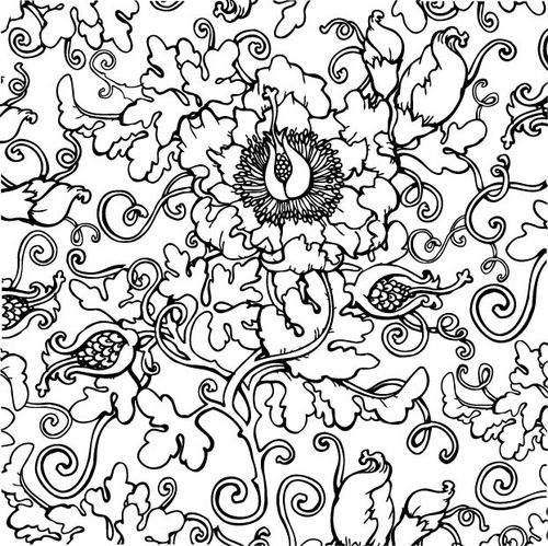 Набор штампов Scrapberrys "Сказка про фей. Фоновый - Завитки "