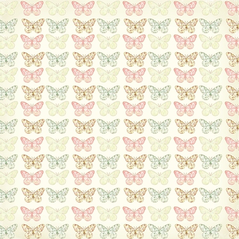 Бумага Scrapberrys "Фантазия" Бабочки (SB277)