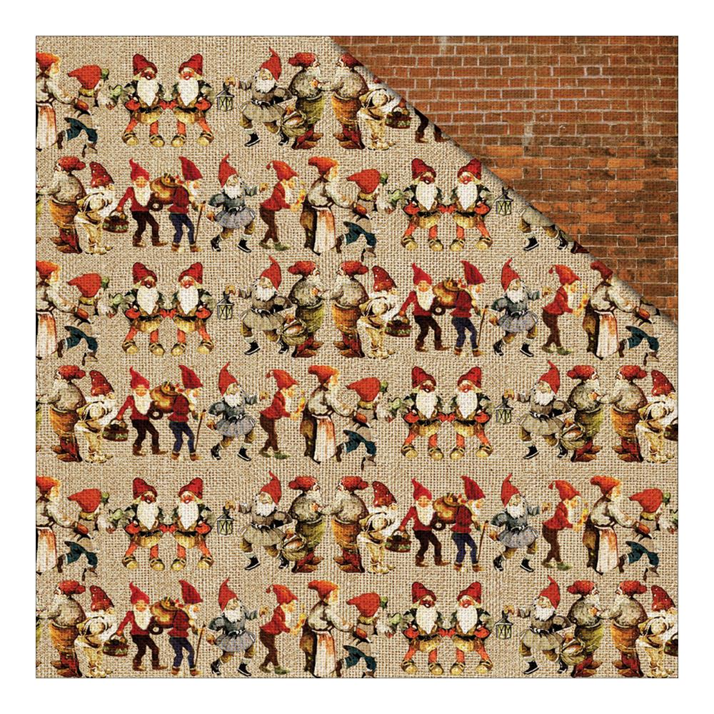 Двусторонняя бумага Fabscraps "Christmas Memories" Elves (Fab85)