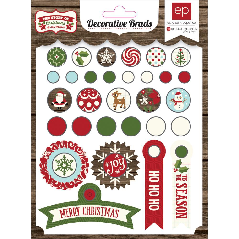 Набор брадс Echo Park "The Story Of Christmas"