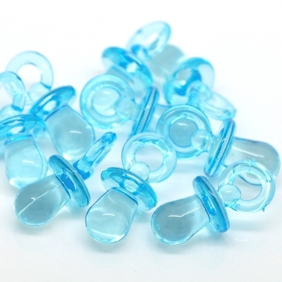 Подвеска пластиковая "Соска 31 х 15 мм",цвет голубой (342)