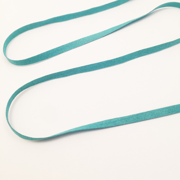 Шнур 5 мм замшевый, цвет бирюзовый