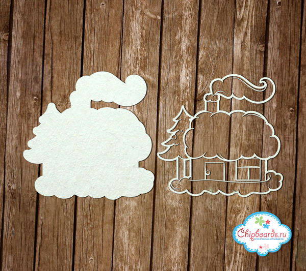 Чипборд Chipboards "Снежный домик"