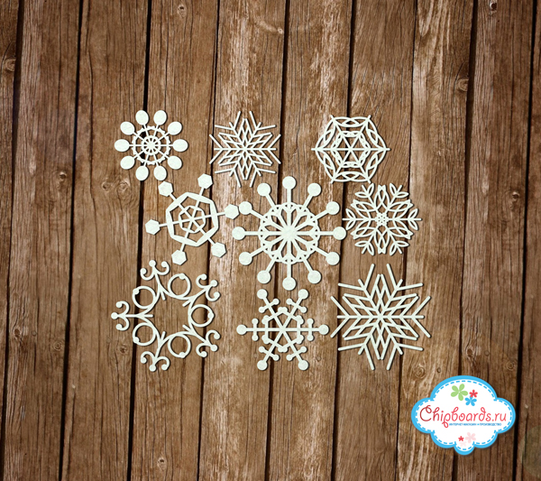Чипборд Chipboards "Снежинки"