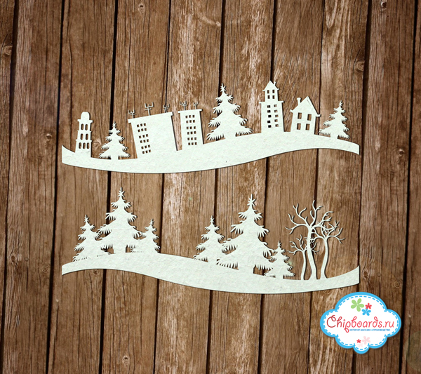 Чипборд Chipboards "За елкой!"
