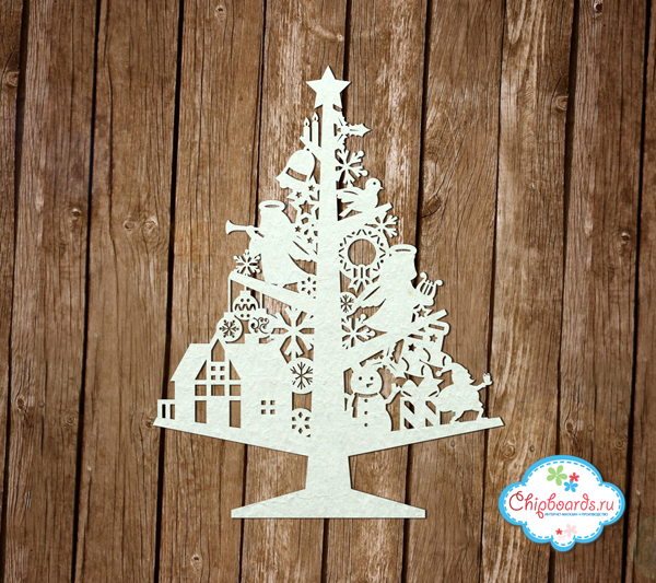 Чипборд Chipboards "Чудо-елка"