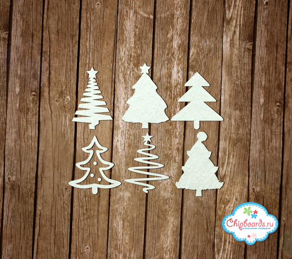 Чипборд Chipboards "Елочки"