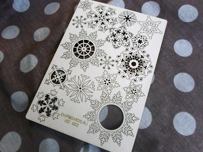 Чипборд Chipboards "Коллекция "Premium". Снежинки"