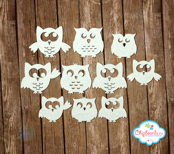 Чипборд Chipboards " Совята"