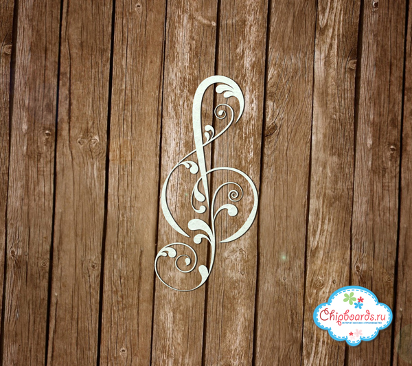 Чипборд Chipboards "Скрипичный ключик (2 шт.)"