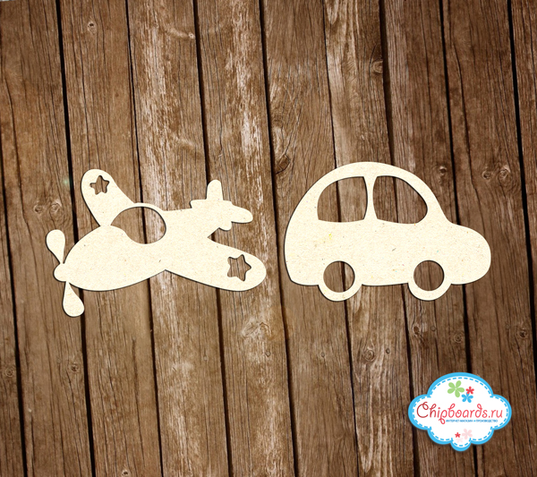 Чипборд Chipboards "Машинка и самолетик"