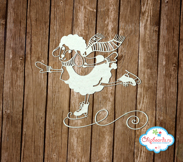 Чипборд Chipboards "На коньках"
