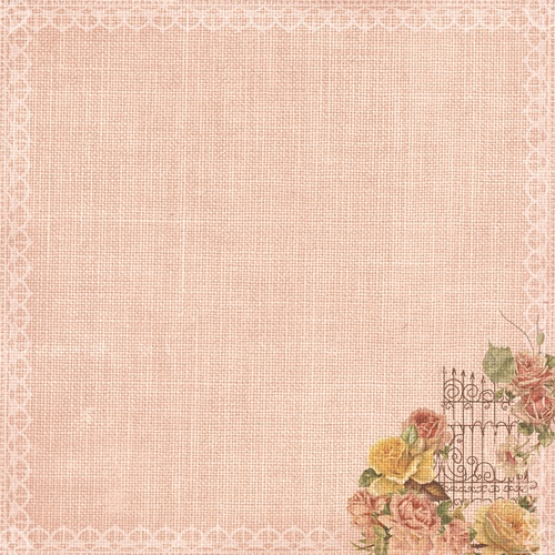 Бумага Scrapberrys "Французское Путешествие", Розовый Сад (SB300)