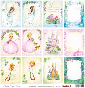 Бумага Scrapberrys "Волшебная страна", карточки 1 (SB316-1)