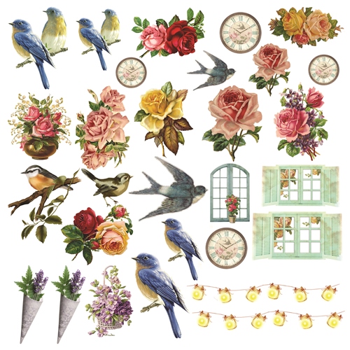 Бумага Scrapberrys "Французское Путешествие", карточки (SB303)