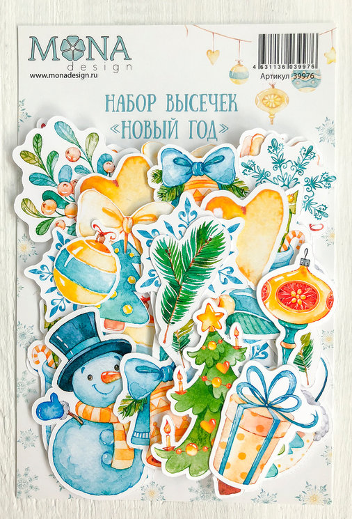 Набор картонной вырубки MONAdesign "Новый год"