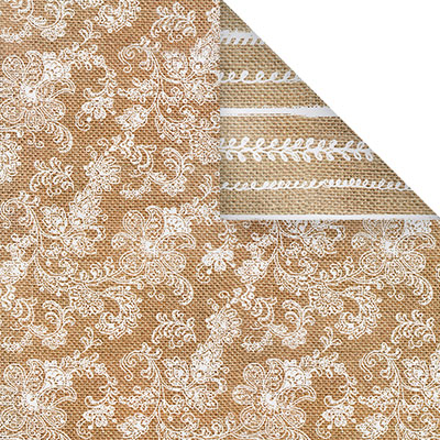 Бумага MrPainter "Мешковина" ,цветочные завитки PSN1509-8