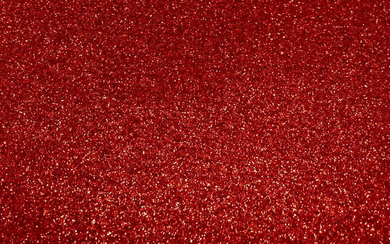 Фоамиран 20 х 30 см, цвет красный с блёстками