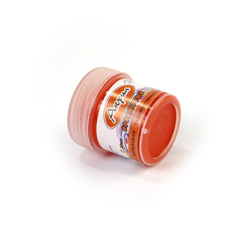 Акрил Аква-колор, цвет оранжевый, 20 мл