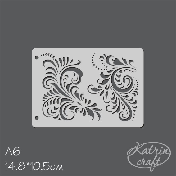 Трафарет Katrin craft А6 "Зимний узор"