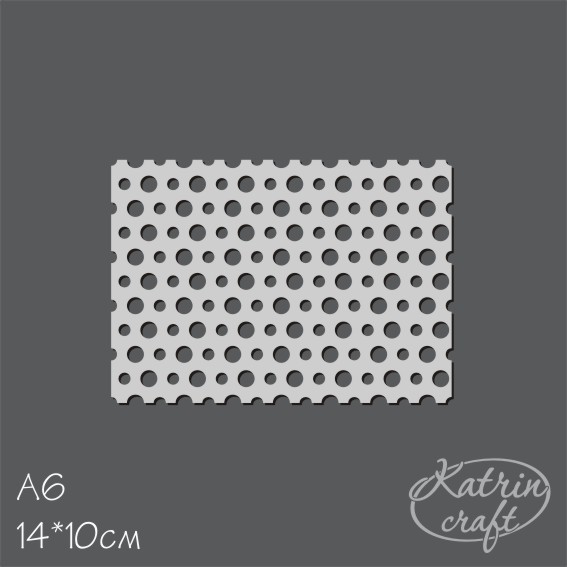 Трафарет Katrin А6 "Круги беcшовные"