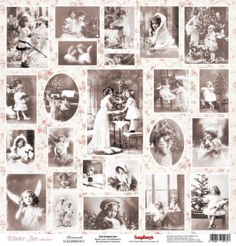 Бумага Scrapberrys "Зимнее Утро" Открытки (SB596)
