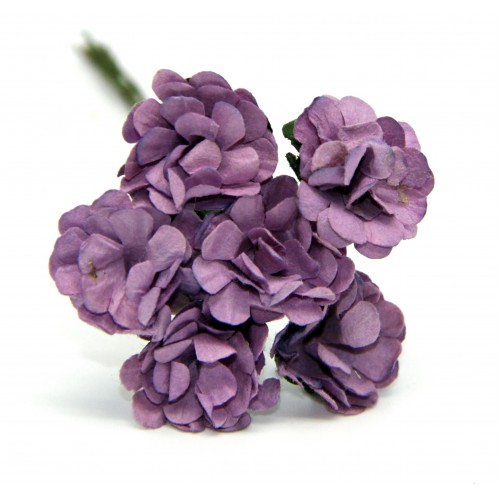 Букетик бумажных цветочков Рукоделие , цвет сиреневый