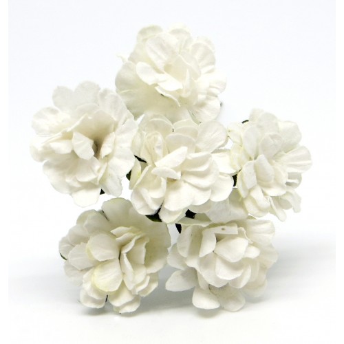 Букетик бумажных цветочков Рукоделие , цвет белый
