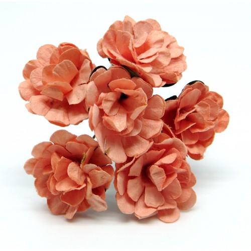 Букетик бумажных цветочков Рукоделие , цвет персиковый