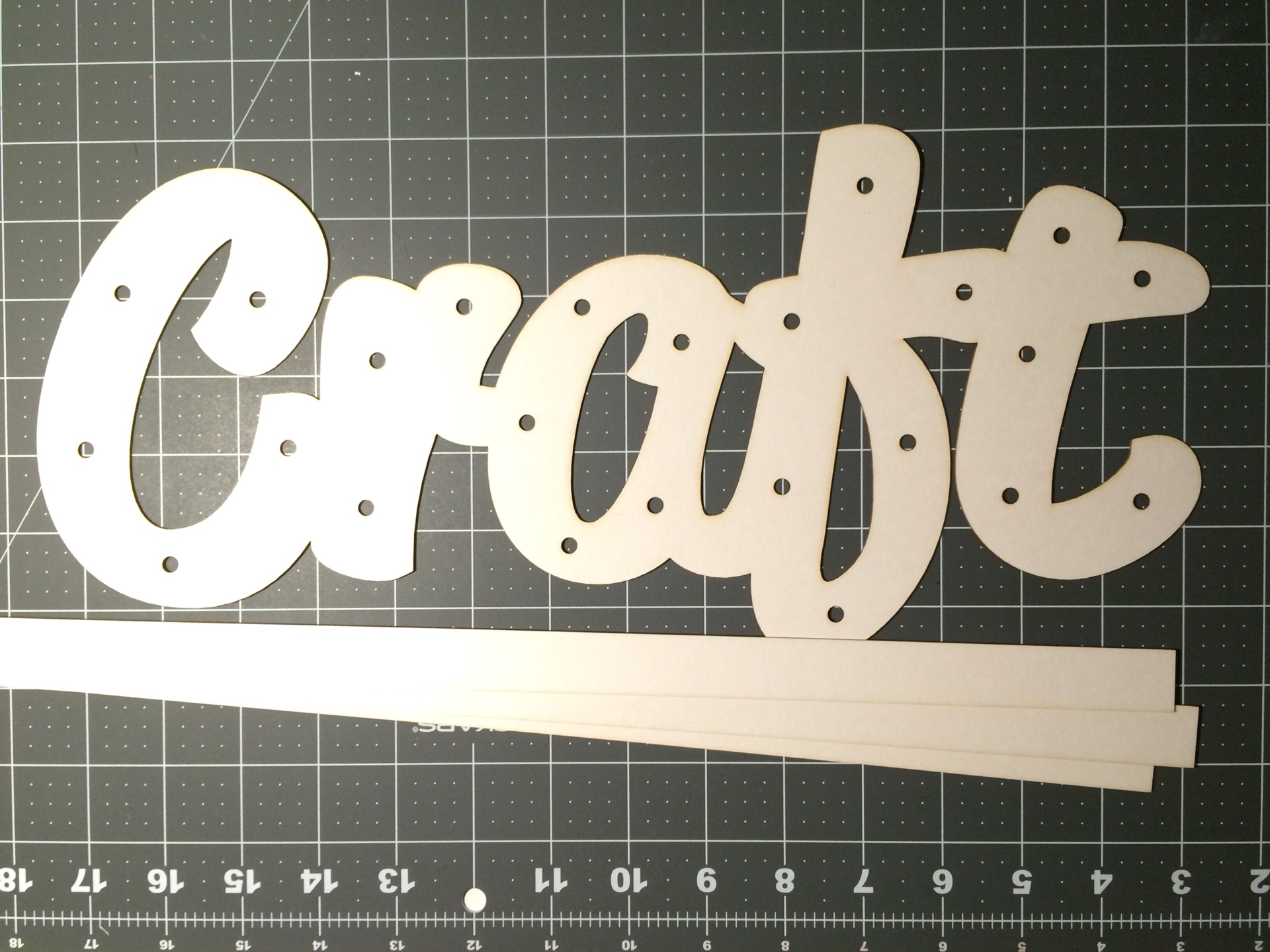 Заготовка для светодиодных лампочек "Слово Craft"