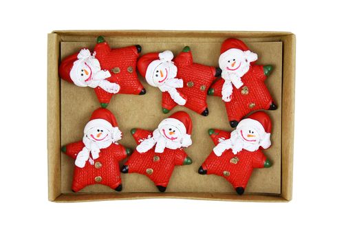 Полимерное (гипсовое) украшение Scrapberrys "Снеговик" (352)