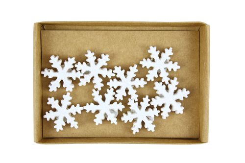 Полимерное (гипсовое) украшение Scrapberrys "Снежинка 1" (353)