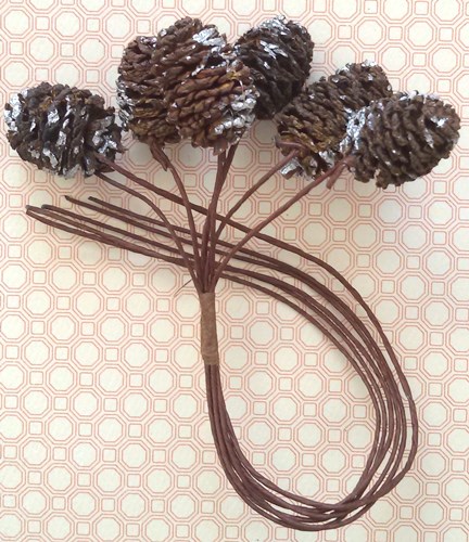 Шишечки с блестками Scrapberrys, серебристые