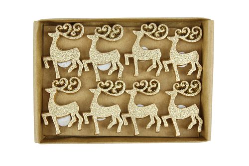 Полимерное (гипсовое) украшение Scrapberrys "Позолоченный олень" (356)