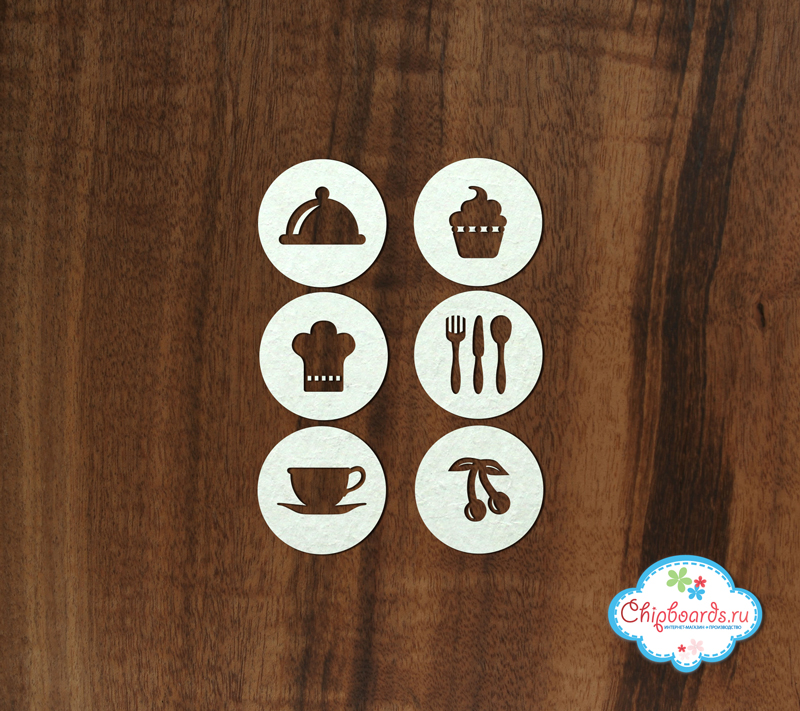 Чипборд Chipboards "Ярлычки "Кухня""