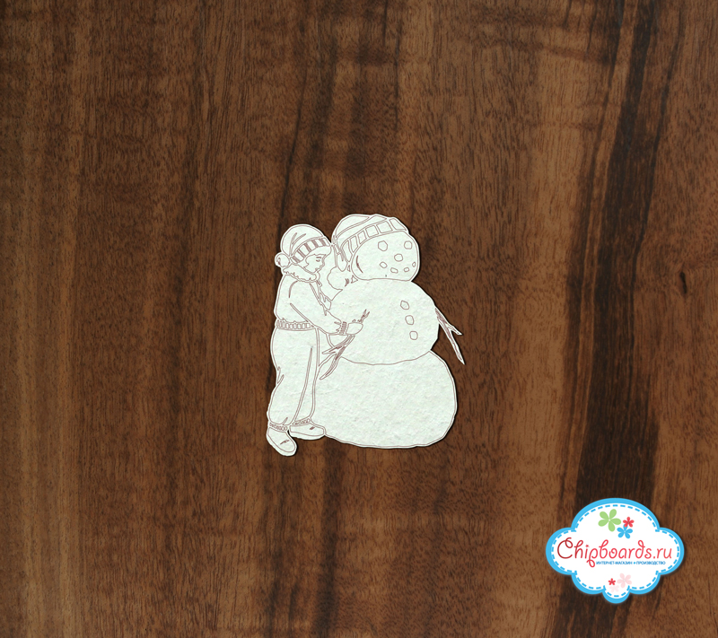 Чипборд Chipboards "Делаем снеговика"