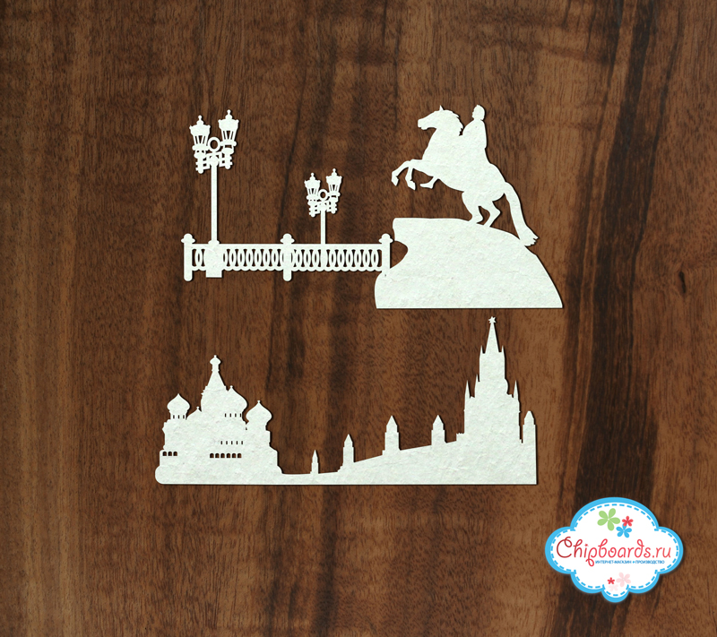 Чипборд Chipboards "Москва + Санкт-Петербург"
