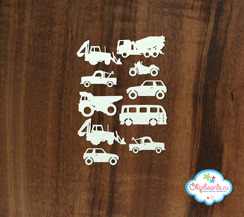 Чипборд Chipboards "Набор "Машинки""