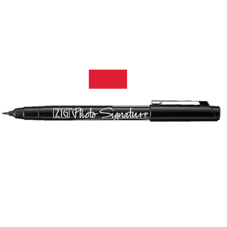 Ручка Zig Photo Signature. Цвет красный.