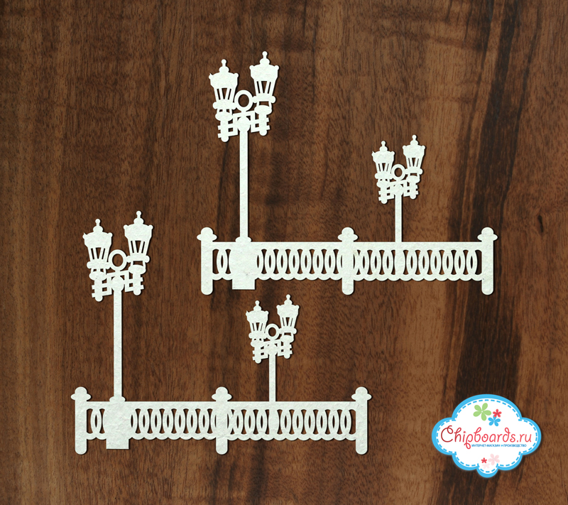 Чипборд Chipboards "Фонари на набережной"