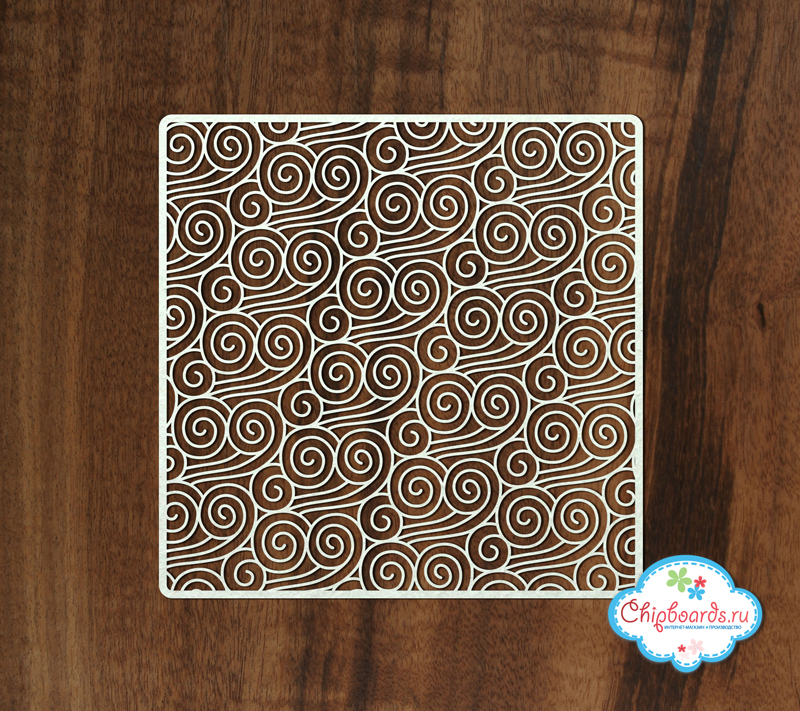 Чипборд Chipboards "Фоновый чипборд "Волны""